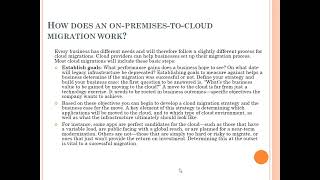 Cloud Computing- Migration, Strategies, Steps