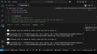 Bitwise left and right shift operators
