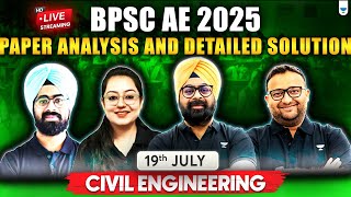 BPSC AE 2025 Exam Paper Analysis & Solution | Civil Engineering