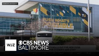 Towson University rolls out new food delivery robots