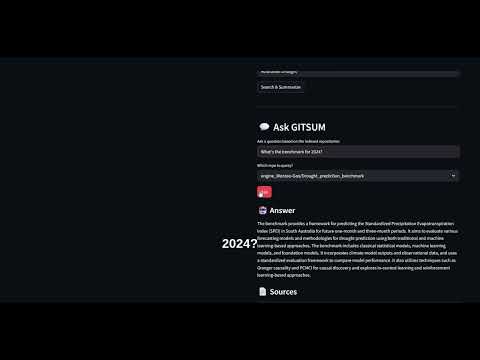 GITSUM backend + frontend demo