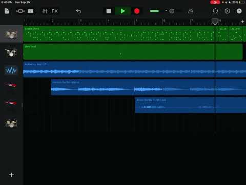 Synth loop with drums