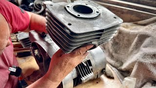 MZ TS250/1 Supa five. Engine Disassembly 