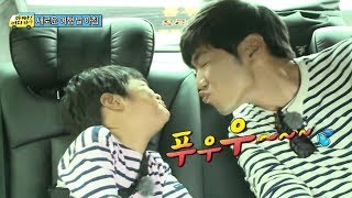 [아빠! 어디가?]  뽀뽀 한 번 하자는 종혁아빠에게 상남자 준수의 반응은?, 일밤 20131006