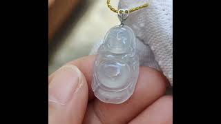 Icy Translucent Jadeite Pendant - #jadeite #jade #singapore