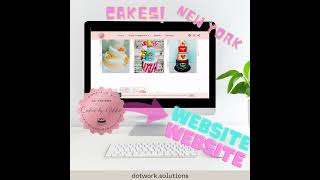 Indulge in the sweetness of my latest web design creation! 🎂✨  #webinspiration #businessideas