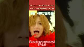 THE YELLOW MONKEY【MV】 YouTube再生回数ランキング  #イエモン #theyellowmonkey #band
