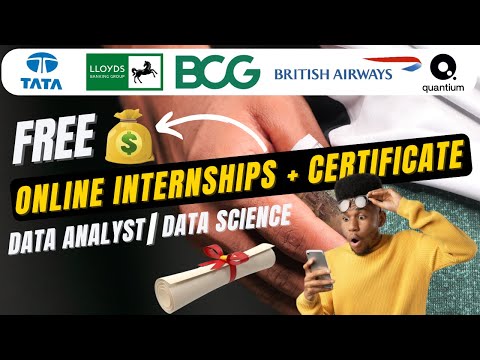 🎓 FREE Data Analyst & Science Internships 💼 | Get Certificate from TATA, BCG, British Airways! 🧾💥