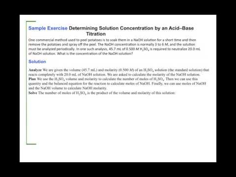 Stoichiometry - Acid/Base Titration