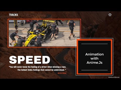 #helloworldpower Javascript animation with anime.js | "CHALLENGES" source video in discription