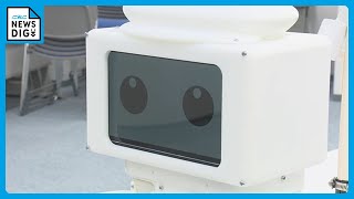 つぶらな瞳が特徴的…荷物を運ぶ“ロボット”JR東海が開発 人手不足解消へ 今年度中に人が多い駅で実証試験を行う方針