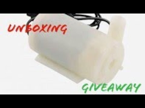 Unboxing and Giveaway of mini submarsible motor