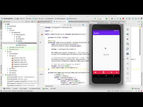 Tab Bottom Navigation in android application
