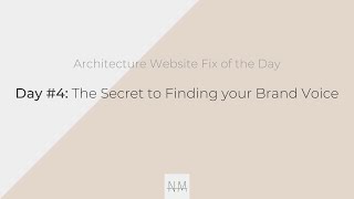 Architecture Website Fix: Day 4 of 30