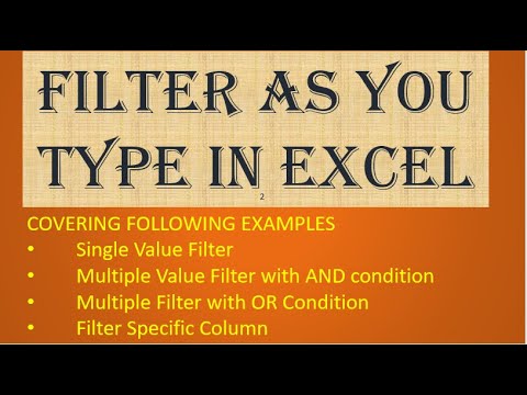 FILTER FORMULA IN EXCEL 365 ADVANCE! Filter as you Type. Make your report Faster