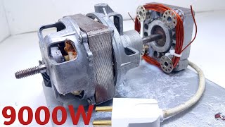 Amazing 9000W free electricity energy with transformer using copper coil.