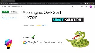 App Engine: Qwik Start - Python || [GSP067] || Solution