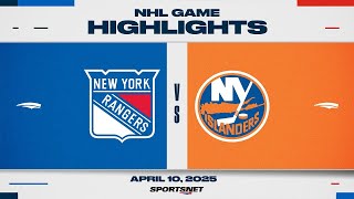 NHL Highlights | Rangers vs. Islanders - April 10, 2025
