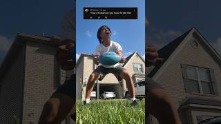 Can I throw a football over my house? #shorts