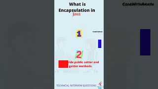 What is Encapsulation in Java Data Hiding | Setter & Getter | #shorts #shortvideo #viral #trending