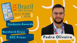 Pedro Oliveira: student award SBPMat + RSC 2021