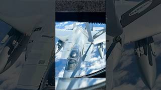The U.S. Air Force F-15C Eagle conduct Air Refueling