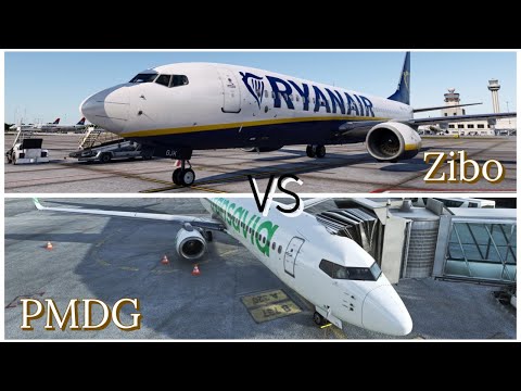 X plane Zibo 737 vs MSFS Pmdg 737 landing cockpit view comparison