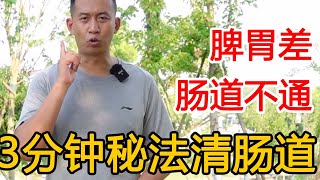 秘诀“清肠道”拍腹法，出来都是“黑色”的！一天一次，胃肠更好【人体百科David伟】