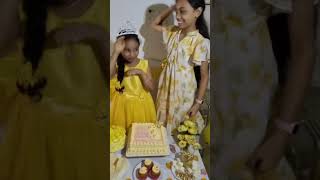 #7thbirthday #Ariana #happybirthday #birthdaycelebration #littleprinces #yellowthemedecor #fypshorts
