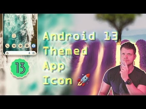 How To Migrate Your App Icon To Android 13's Themed App Icon - Android Tutorial