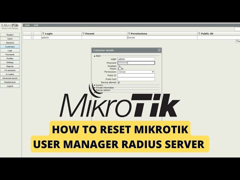 How to Reset MikroTik User Manager Password step by step guide