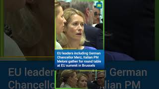 Italian PM Giorgia Meloni at EU summit in Brussels