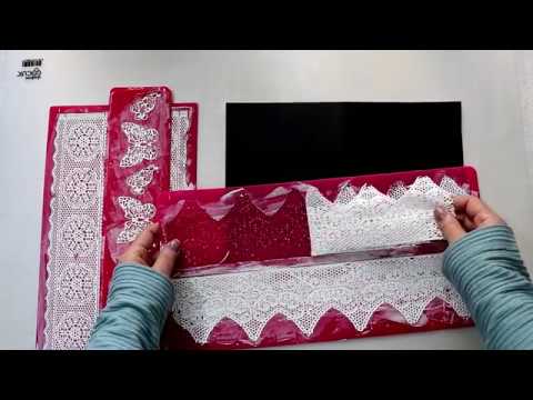 DIY: HOW TO MAKE LACE WITH  PASTRY MOLDS AND  FLEXIBLE  TEXTURE PASTE !!