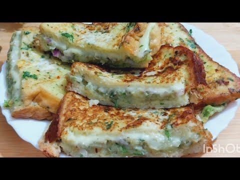 Spicy Cheesy Garlic Potato French Toast | Banae Breakfast Ya Baccho Ke liye Lunch Box | very yummy