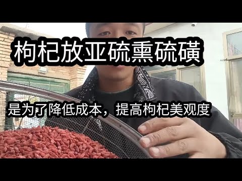 枸杞熏染放添加剂，看似花钱放了添加剂，实际降低了许多成本 #枸杞 #