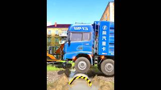 Spintires: MudRunner -SHACMAN DELONG X3000 Towing a Truck on a Snowy Road Ep135