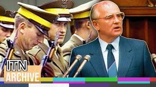 Soviet Leader Mikhail Gorbachev in Communist Poland | Rare Cold War News Footage (1988)