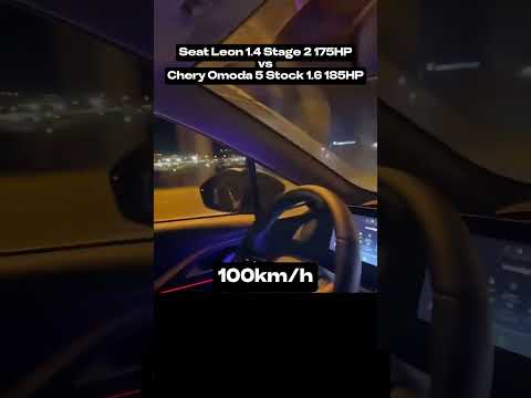 SEAT LEON 1.4 STAGE 2 VS CHERY OMODA 5 STOCK: RACE #türkiye #chery #turkey