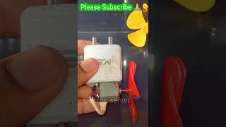 Mobile phone charger controlled usb dc motor fan #dcmotor#shorts