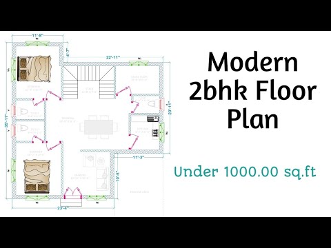 Modern House Building Step by Step | Architectural Plan | 2bhk Floor Plan | PS Creation | Autocad