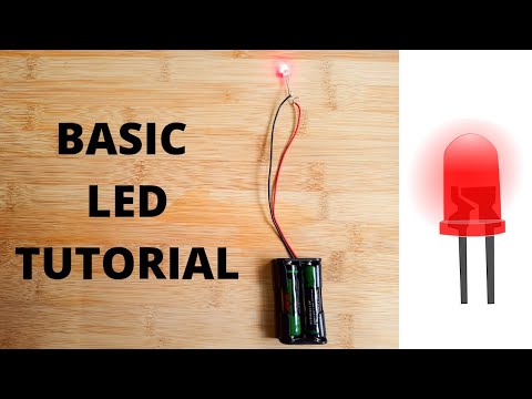 Basic LED tutorial | How to connect LED to battery #DIYscienceprojects