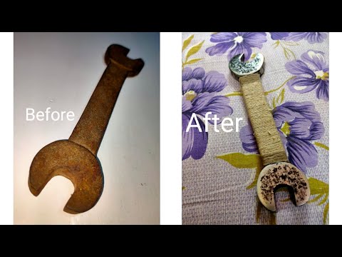 Restoration of old rusted wrench