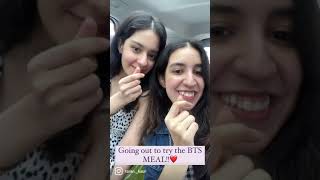 WE TRIED THE BTS MEAL 💜🍟 #bts #btsmeal