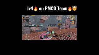 1v4🔥 on Pmco Team🔥#jamesgaming #pubgmobile #pubgeurope #pmco #shorts