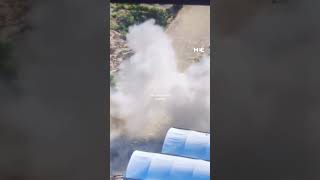 The moment Israeli drone strike killed two Palestinians in Gaza