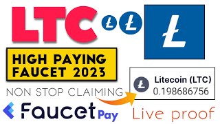 Litecoin faucet | New LTC faucet 2023 | Free Non stop earn Litecoin