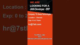 Job Openings | Java Developer | Jobs for Freshers | IT Jobs