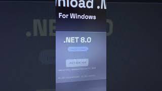 Installing dotnet 8 SDK