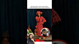 Davido showed up for his daughter, Imade Adeleke’s cultural day in school. #shorts #davido #singer
