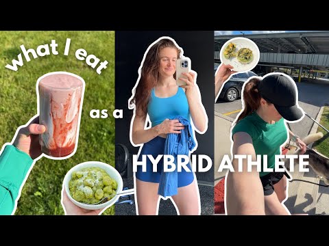 WHAT I EAT as a hybrid athlete | morning run, feeling hungry, intuitive eating